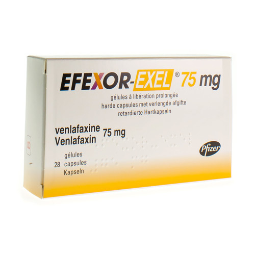 EFEXOR EXEL 75MG CAPS VERLENGDE AFGIFTE 28 Apotheek Kestens