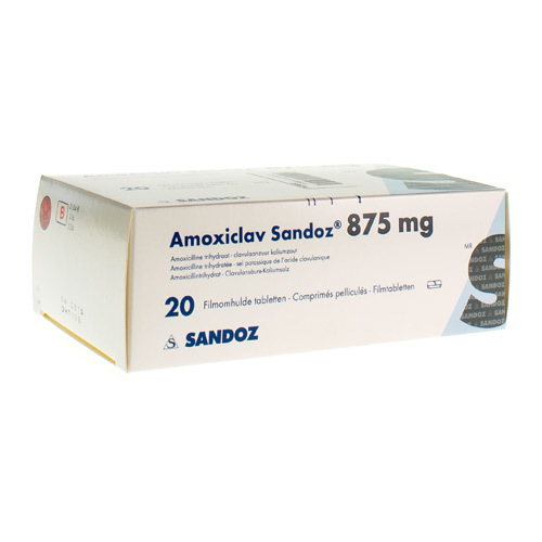 Amoxiclav Sandoz Mg Mg Comp Apotheek Claeys