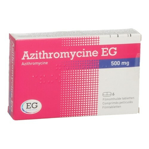 AZITHROMYCINE 500 MG EG TABL OMHULDE 6X500 MG Apotheek Kestens