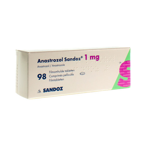 ANASTROZOL SANDOZ 1 MG FILMOMH TABL 98 X 1 MG Apotheek Vanderheyden