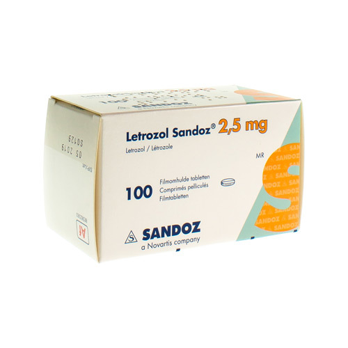 LETROZOL SANDOZ 2 5 MG FILMOMH TABL 100 X 2 5 MG Apotheek Claeys