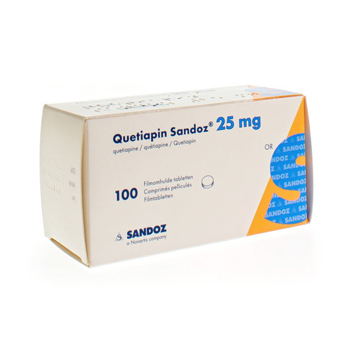 QUETIAPIN SANDOZ 25MG FILMOMH TABL 100 X 25MG Apotheek Kestens