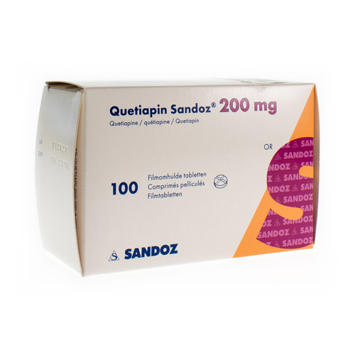 QUETIAPIN SANDOZ FILMOMH TABL 100 X 200 MG Apotheek Puttemans