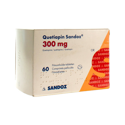 QUETIAPIN SANDOZ FILMOMH TABL 60 X 300 MG Apotheek Kestens