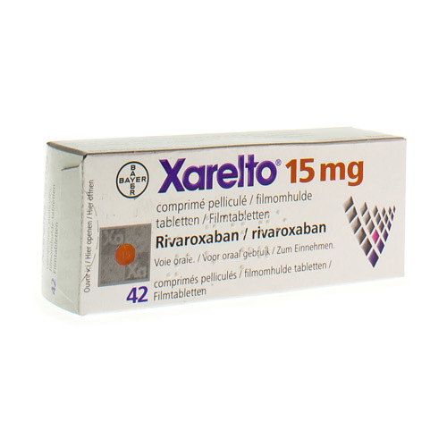 Xarelto Mg Filmomh Tabl X Mg Apotheek Claeys