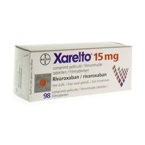 XARELTO 15 MG FILMOMH TABL 98 X 15 MG Apotheek Kestens