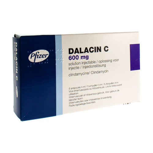 DALACIN C 600 MG SOL INJ 5 X 4 ML 150 MG ML Apotheek Kestens