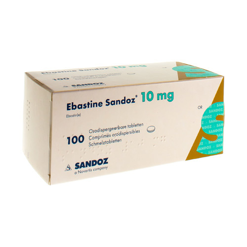 Ebastine Mg Sandoz Comp Odt X Mg Apotheek Kestens