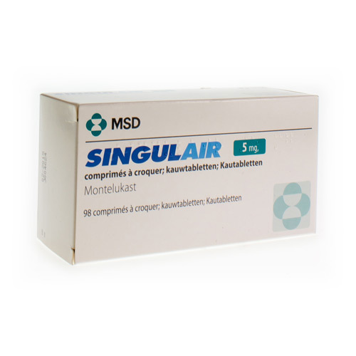 SINGULAIR 5 MG KAUWTABLETTEN 98 | Apotheek Kestens