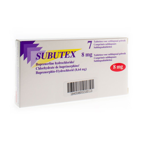 SUBUTEX TABL 7 X 8 MG | Apotheek Kestens