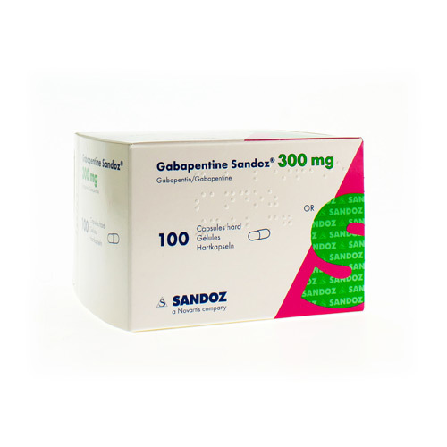 GABAPENTINE 300 MG SANDOZ CAPS 100 X 300 MG | Apotheek Bakelants