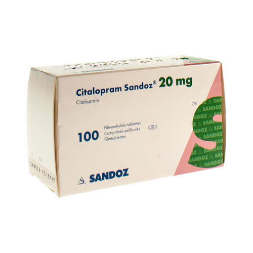 Citalopram sandoz comp 100 x 20 mg apotheek kestens
