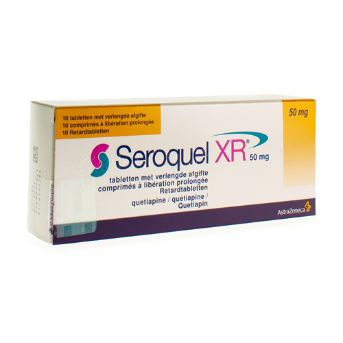 SEROQUEL XR 50 MG COMP 10 X 50 MG | Apotheek Puttemans