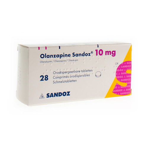 OLANZAPINE 10 MG SANDOZ ORODISP TABL 28 | Apotheek Kestens