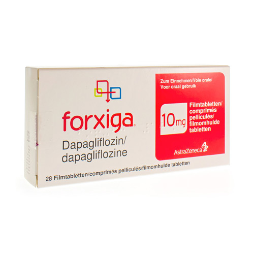 FORXIGA 10 MG FILMOMHULDE COMP 28 X 10 MG | Apotheek Puttemans