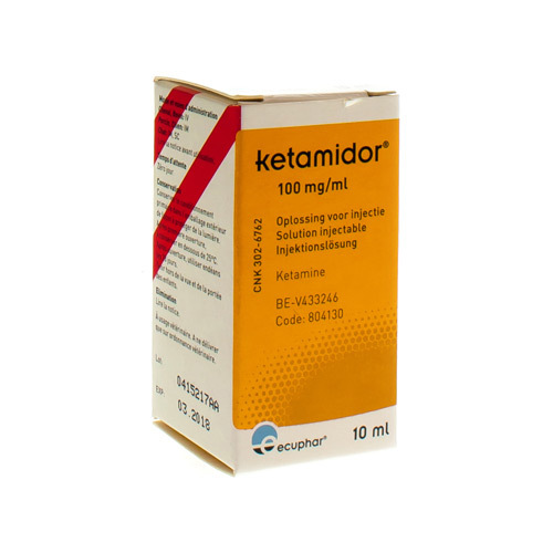 KETAMIDOR 100MG/ML SOL INJ 10ML | Apotheek Claeys