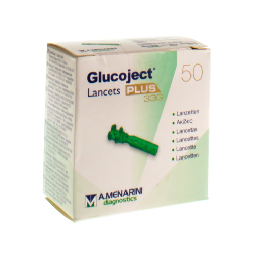 GLUCOJECT LANCETS PLUS 33G 50 44118 Apotheek Puttemans