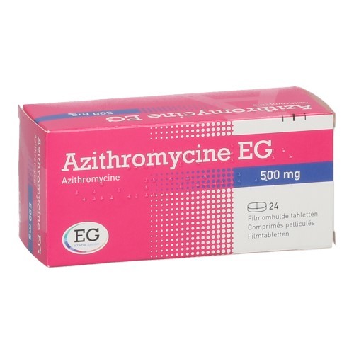 AZITHROMYCINE 500 MG EG TABL OMHULDE 24X500 MG My Pharmacyshop