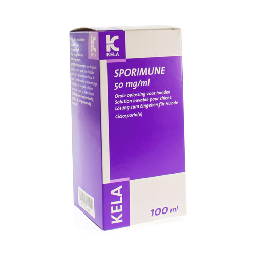 SPORIMUNE 50MG/ML ORA OPL HOND 100ML | Apotheken Swijzen Hellings