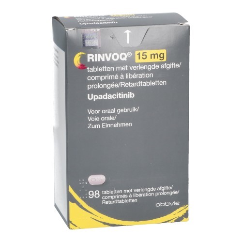 RINVOQ 15MG VERLENGDE AFGIFTE TABL 98 | Apotheek Kestens