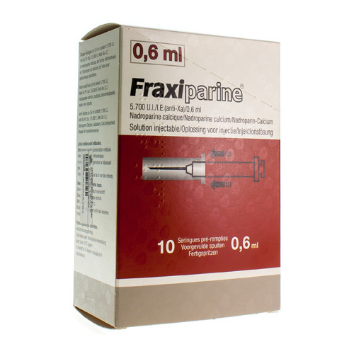 Fraxiparine Ser 10 X 06 Ml 5700 Ui Axa My Pharmacyshop